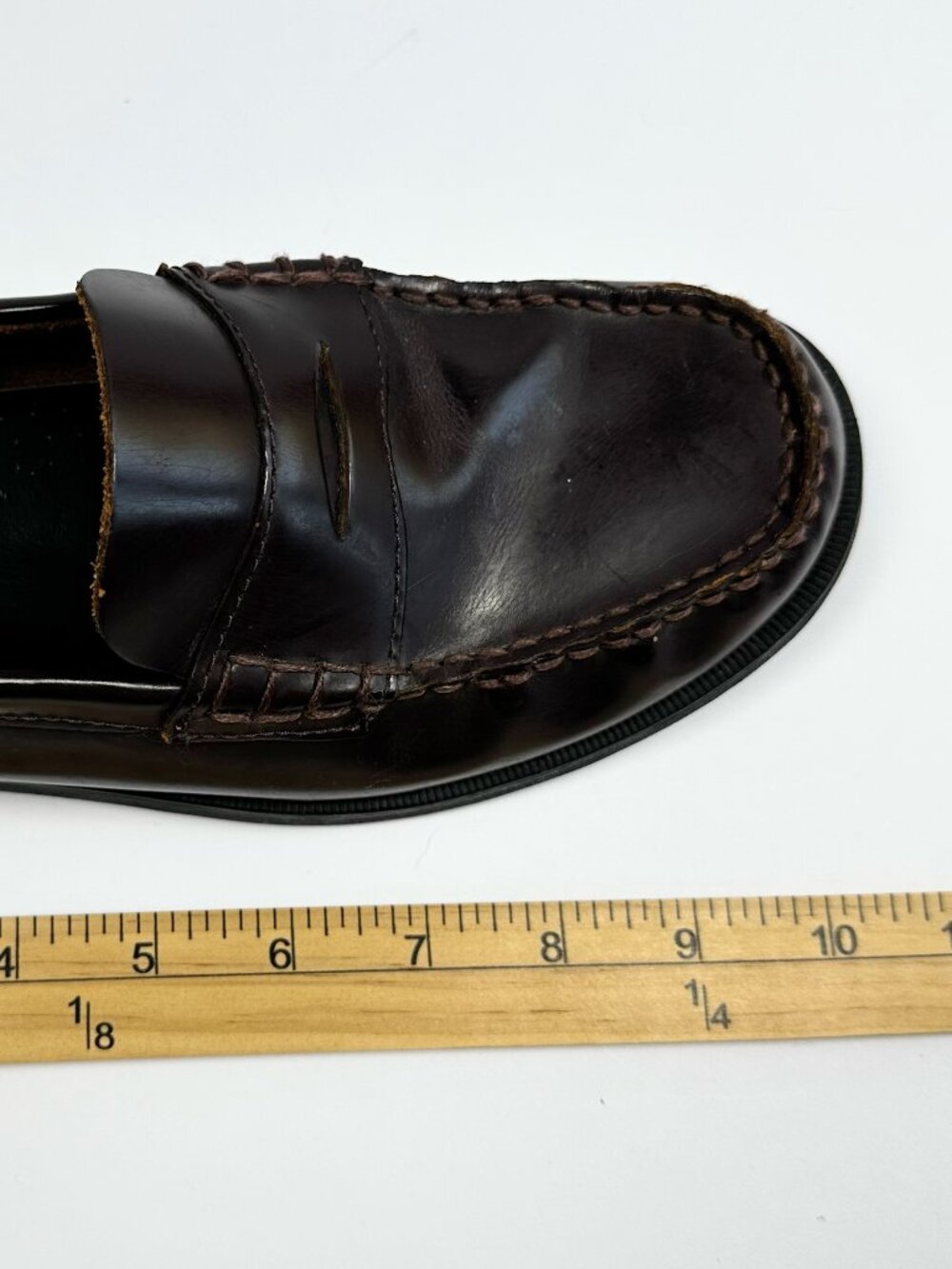 Sperry Top‎ Sider Boys Burgundy Colton Penny Loafer Dress Shoes Size 6.5M - Picture 4 of 16